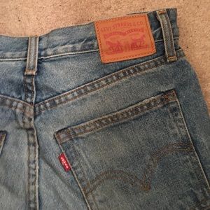Levi's High Waisted Jean Shorts
